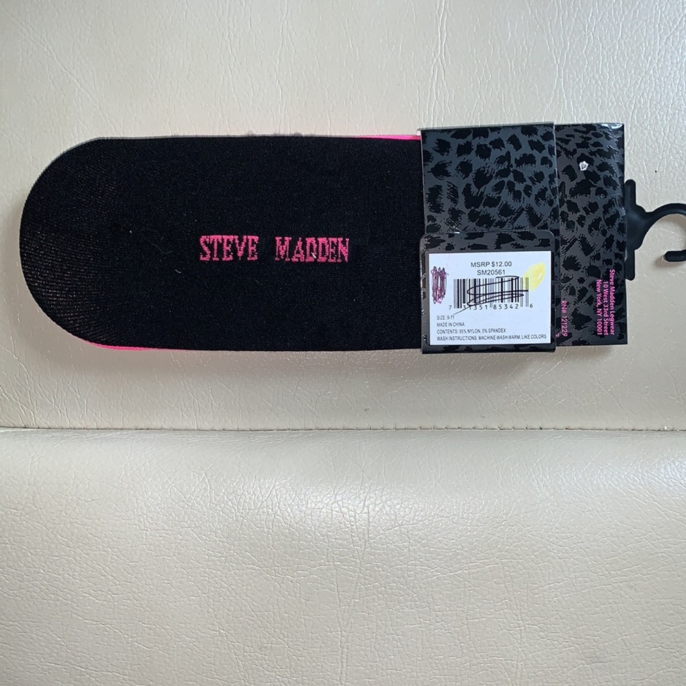 *3 for $25* Steve Madden 2pk ultra low footies Size L 9-11 NWT - Picture 3 of 4